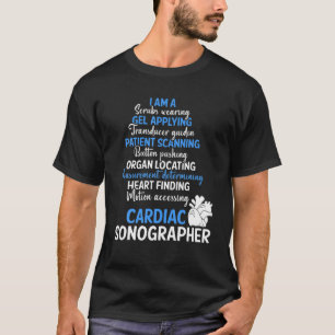 Cardiac Sonographer Echo Tech Applying RDCS T-Shirt