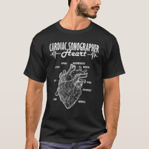 Cardiac Sonographer Heart Cardiology T-Shirt