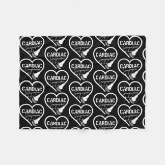 Cardiac Sonographer Ultrasound Doctor Fleece Blanket