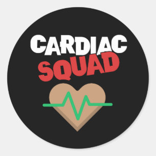 Cardiac Squad Nurse Department Classic Round Sticker