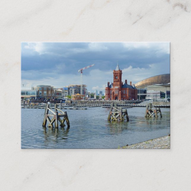 Cardiff Bay, Cardiff. Business Card (Front)