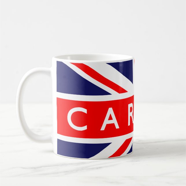 Cardiff : British Flag Coffee Mug (Left)