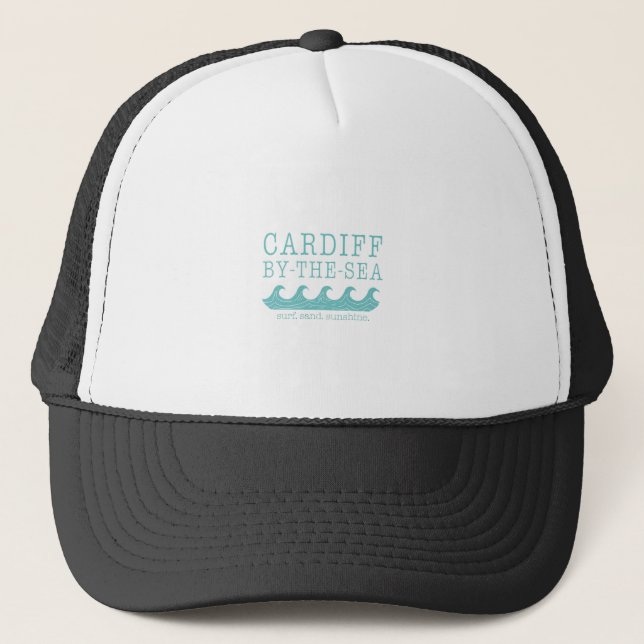 Cardiff by the Sea Design - San Diego Encinitas Trucker Hat (Front)