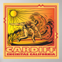 CARDIFF BY THE SEA ENCINITAS CALIFORNIA SURFING