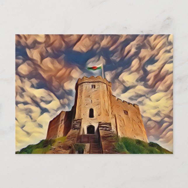 Cardiff Castle, Cardiff, Wales Postcard (Front)