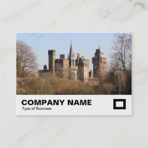Cardiff Castle in the Warm Early Spring Sunlight Business Card