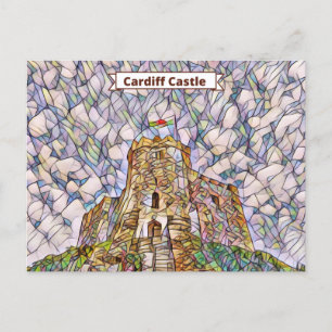 Cardiff Castle Keep Postcard