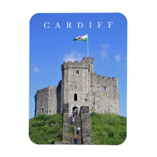 Cardiff Castle view fridge magnet