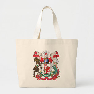 Cardiff Coat of Arms Large Tote Bag