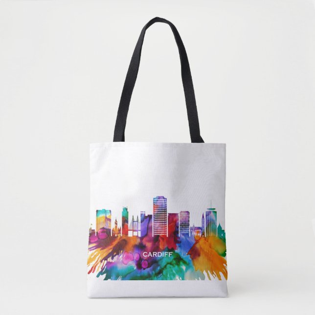Cardiff Skyline Tote Bag (Front)