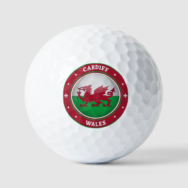 Cardiff Wales Golf Balls (Front)