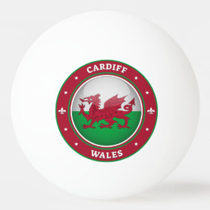 Cardiff Wales Ping Pong Ball