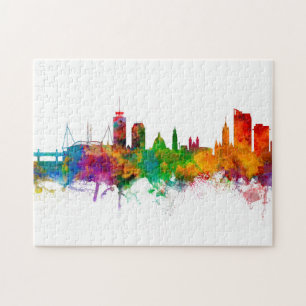 Cardiff Wales Skyline Jigsaw Puzzle
