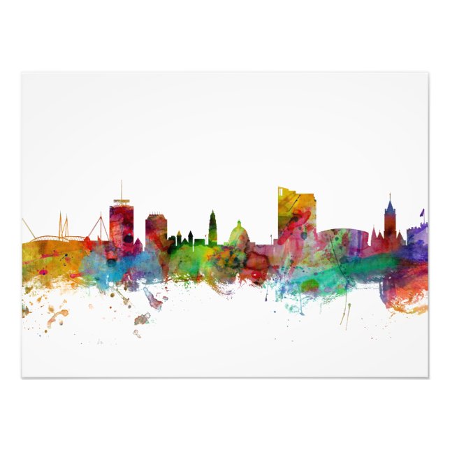 Cardiff Wales Skyline Photo Print (Front)