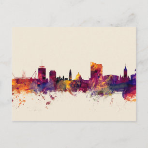 Cardiff Wales Skyline Postcard
