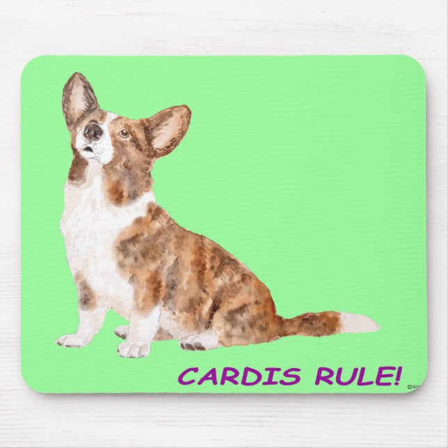 Cardigan corgi  mouse pad (Front)