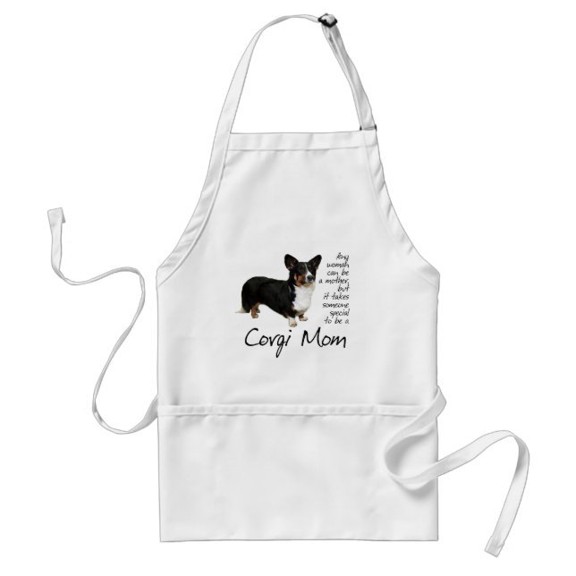 Cardigan Corgi Mum Apron (Front)