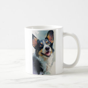 Cardigan corgi watercolor coffee mug