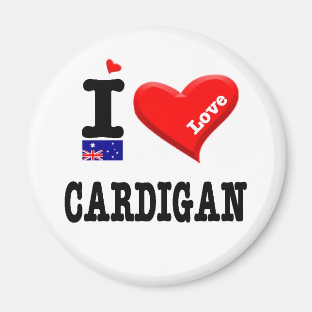 CARDIGAN - I Love Magnet (Front)