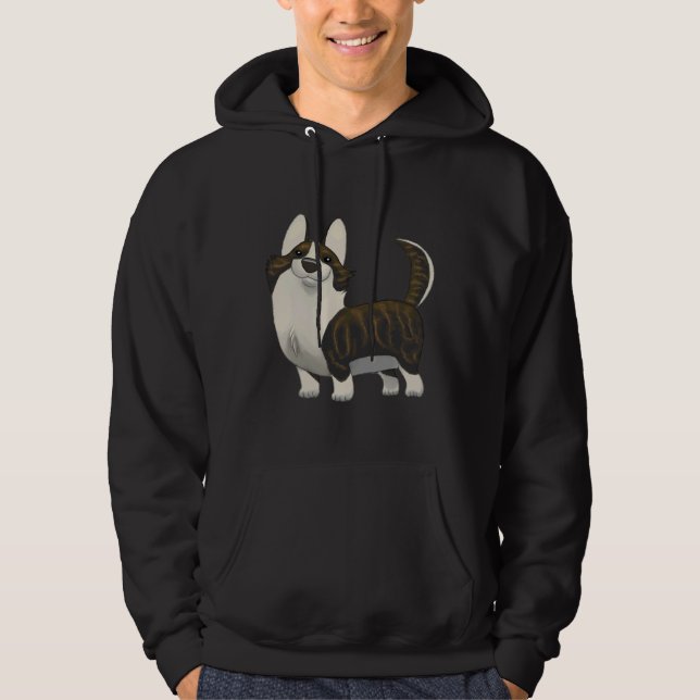 Cardigan Welsh Corgi Brindle   Hoodie (Front)