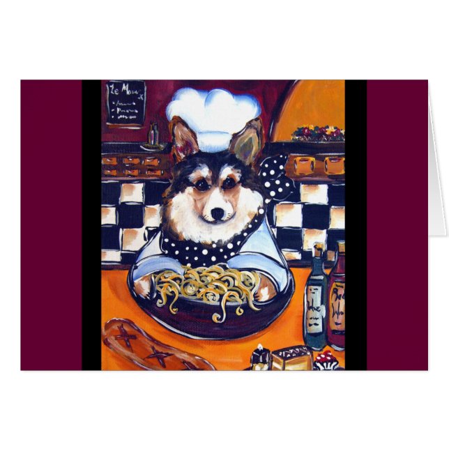 Cardigan Welsh Corgi Chef (Front Horizontal)
