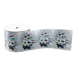 Cardigan Welsh Corgi Christmas Grosgrain Ribbon