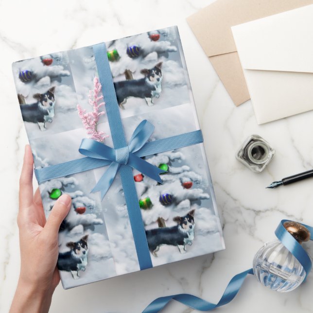 Cardigan Welsh Corgi Christmas Wrapping Paper (Gifting)