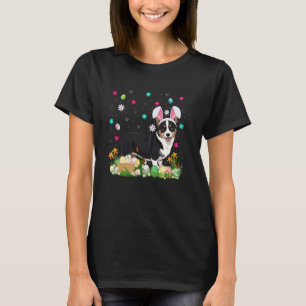 Cardigan Welsh Corgi Dog Easter Egg Hunt Bunny Ear T-Shirt