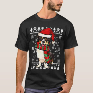 Cardigan Welsh Corgi Dog Santa Hat Xmas Ugly Chris T-Shirt