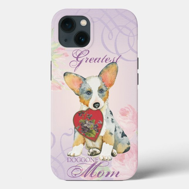 Cardigan Welsh Corgi Heart Mum Case-Mate iPhone Case (Back)