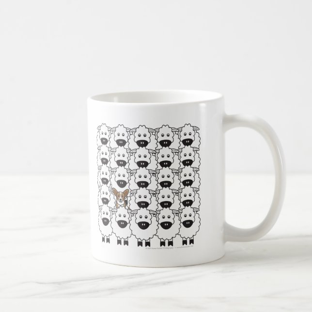 Cardigan Welsh Corgi in the Sheep Coffee Mug (Right)