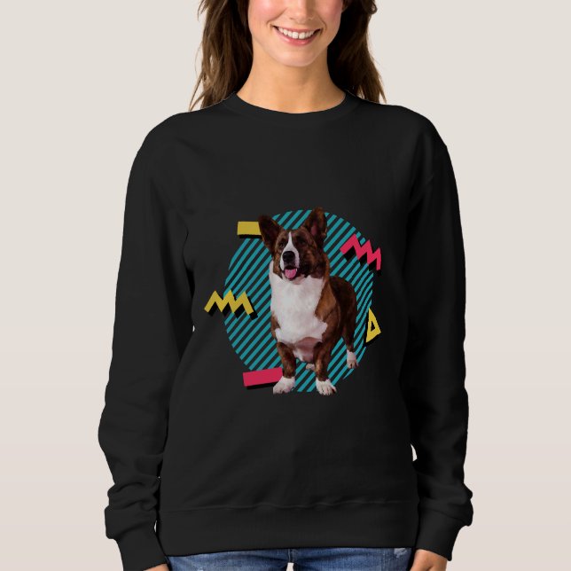 Cardigan Welsh Corgi Moderne Sweatshirt (Front)