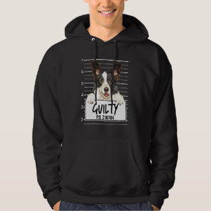 Cardigan Welsh Corgi Mugshot Guilty Dog Hoodie