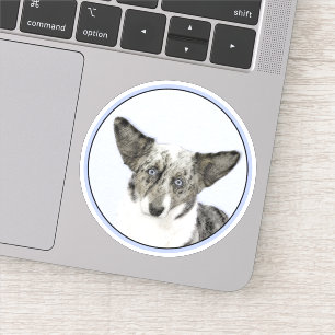 Cardigan Welsh Corgi Painting - Original Dog Art