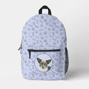 Cardigan Welsh Corgi Painting - Original Dog Art Printed Backpack