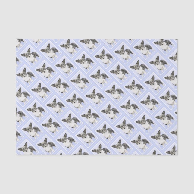 Cardigan Welsh Corgi Painting - Original Dog Art Tissue Paper (Front)