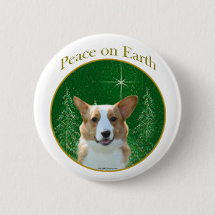 Cardigan Welsh Corgi Peace 6 Cm Round Badge
