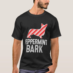 Cardigan Welsh Corgi Peppermint Bark Christmas Dog T-Shirt