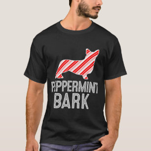 Cardigan Welsh Corgi Peppermint Bark Christmas Dog T-Shirt
