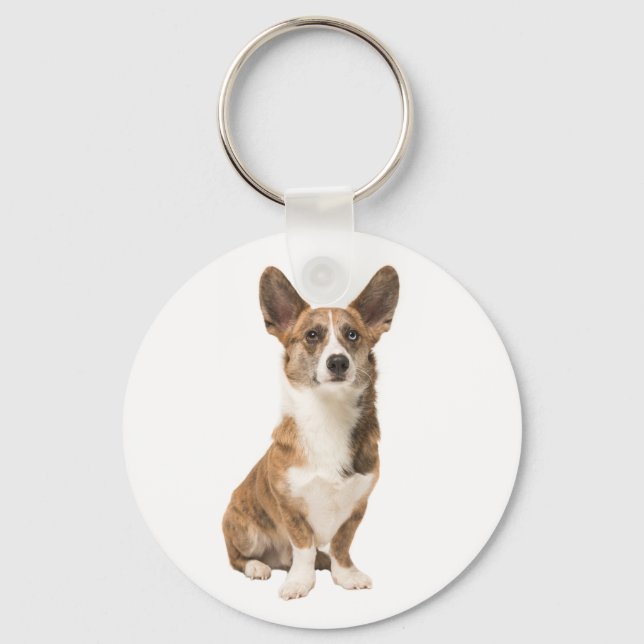 Cardigan Welsh Corgi Puppy Dog Key Ring (Front)
