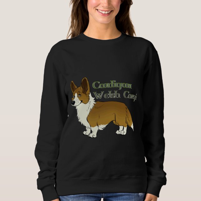 Cardigan Welsh Corgi Red Active Sweatshirt (Front)