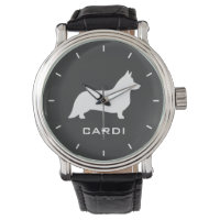 Cardigan Welsh Corgi Silhouette with Custom Text