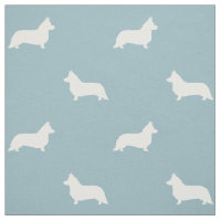 Cardigan Welsh Corgi Silhouettes Pattern Blue