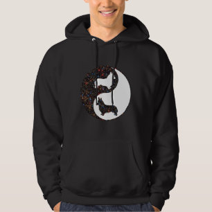Cardigan Welsh Corgi Yin And Yang With Starscape Hoodie