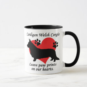 Cardigan Welsh Corgis Leave Paw Prints Mug
