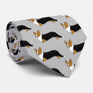 Cardigan Welsh Corgis Pattern Tie