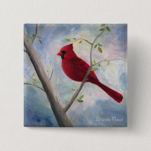 cardinal 15 cm square badge