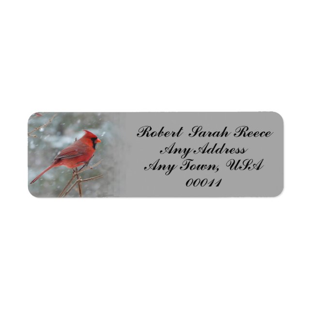 CARDINAL-3 RETURN ADDRESS LABEL (Front)