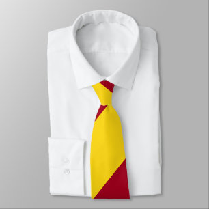 Cardinal and Gold Regimental Stripe Tie