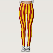 Cardinal and Gold Vertical Stripes